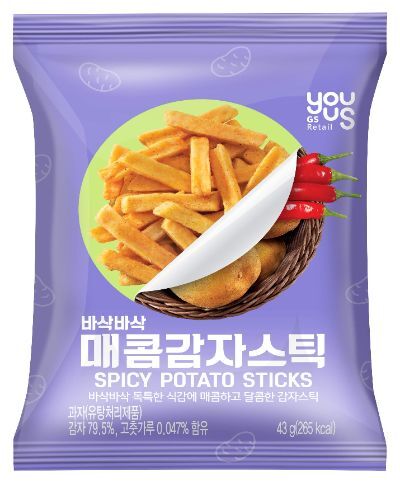 바삭바삭 매콤감자스틱
