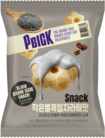 작은별흑임자라떼맛